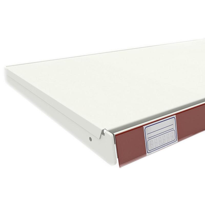 Ценникодержатель полочный красный, самоклеющийся,50 шт/уп.