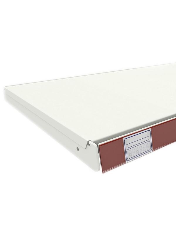 Ценникодержатель полочный красный, самоклеющийся,50 шт/уп.