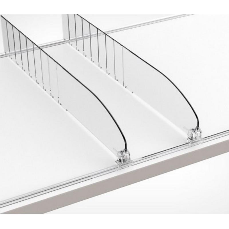 Полочный разделитель пластиковый высота 60 мм., 40 шт./уп.