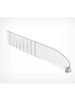 Полочный разделитель пластиковый высота 60 мм., 40 шт./уп.