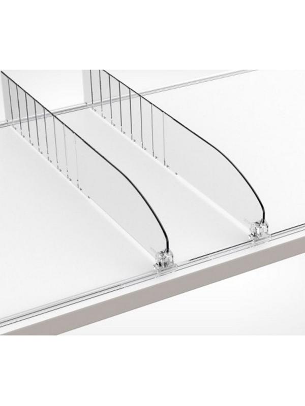 Полочный разделитель пластиковый высота 60 мм., 40 шт./уп.