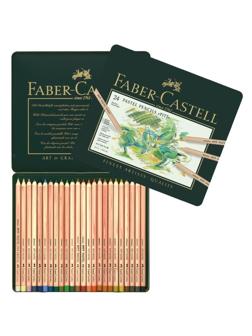 Карандаши пастельные 24цв./мет.кор Faber-Castell Pitt 112124