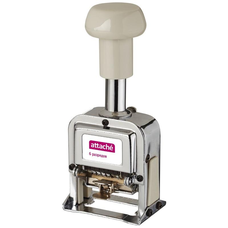 Нумератор автоматический Attache 6-и разрядный 4,8мм.