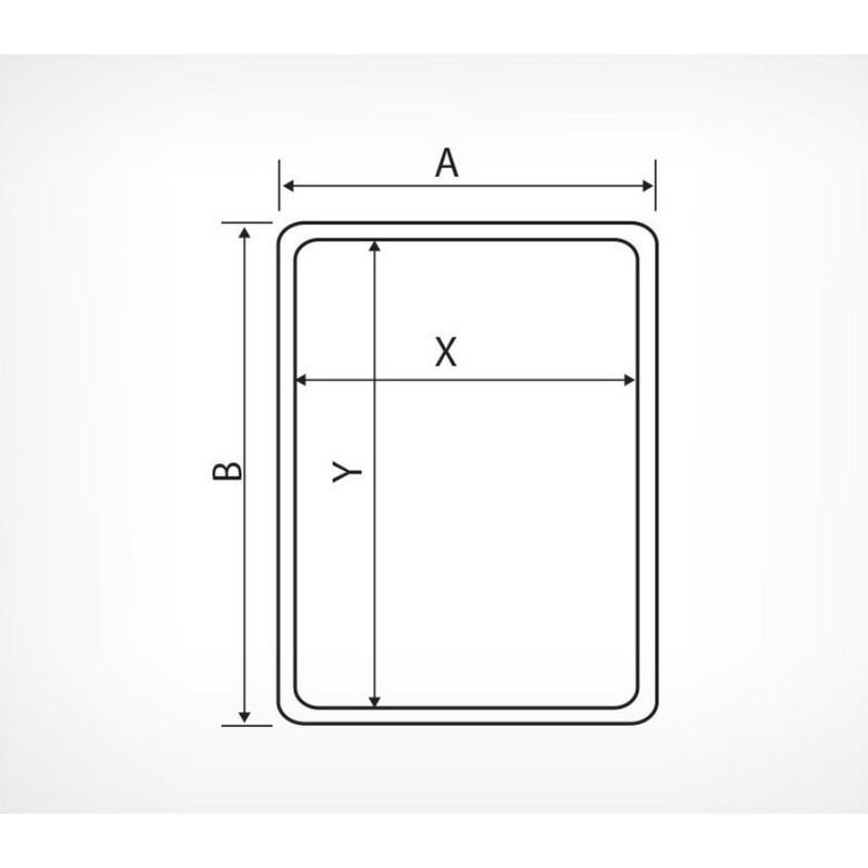 Рамка пластиковая А3, красный,10шт/уп 102003-06