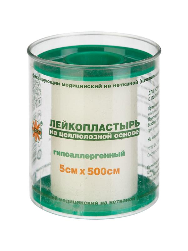 Перевяз. ср-ва Лейкопластырь 5х500см нетканый в пластике