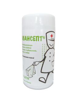 Салфетки дезинфицирующие Авансепт 70 шт/уп, в ассортименте