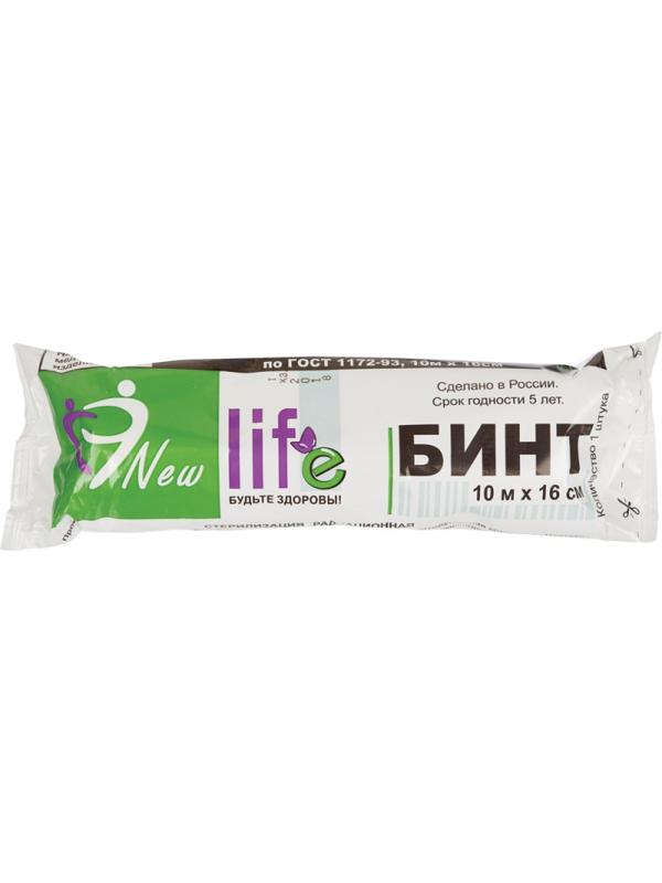 Перевяз. ср-ва Бинт стер. 10мx16см,  Life (инд зеленая уп, пл.36г) 1005014