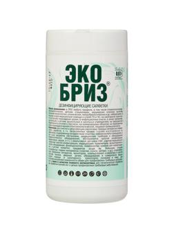 Салфетки дезинфицирующие Экобриз, туба, 60 шт в упак