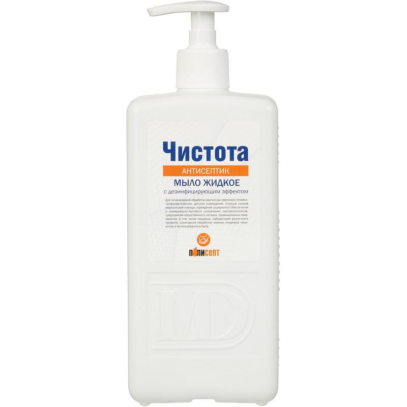 Мыло жидкое дезинф. Чистота Антисептик 1,0 л (с дозатором)