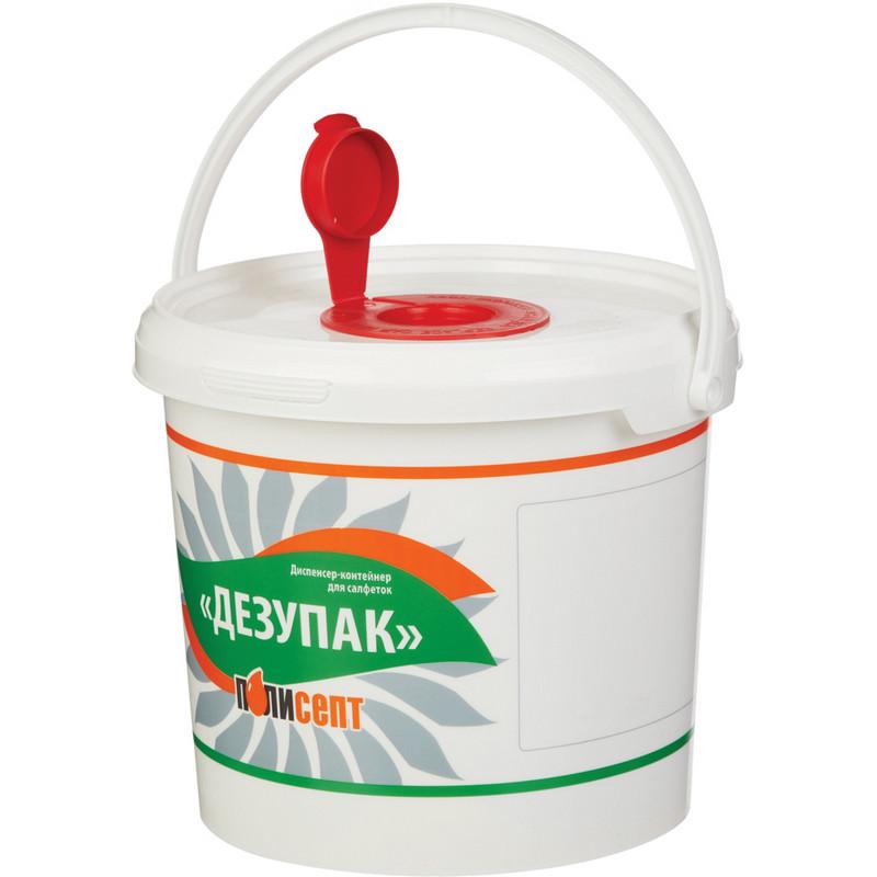 Салфетки дезинфицирующие Дезупак 100 шт в упак., контейнер с рулоном