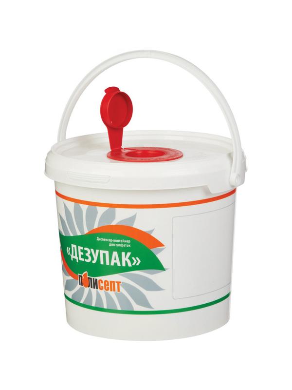 Салфетки дезинфицирующие Дезупак 100 шт в упак., контейнер с рулоном