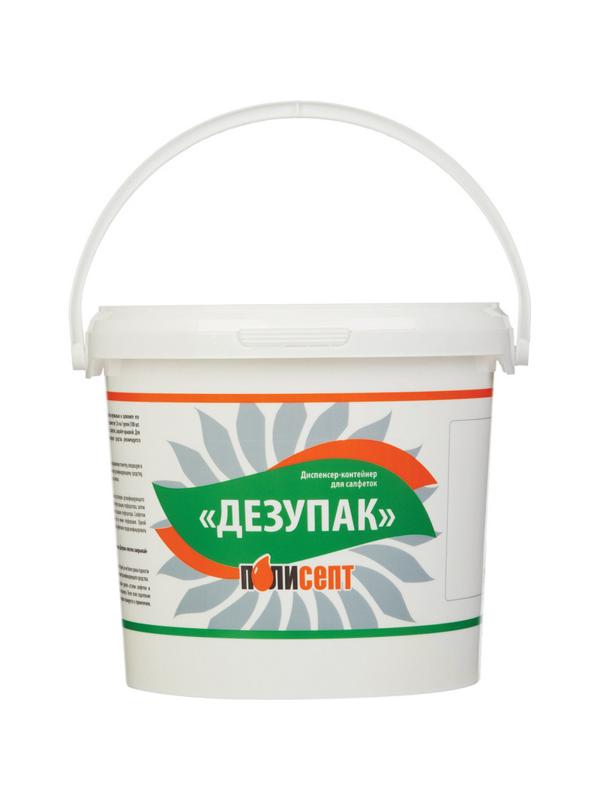 Салфетки дезинфицирующие Дезупак 100 шт в упак., контейнер с рулоном