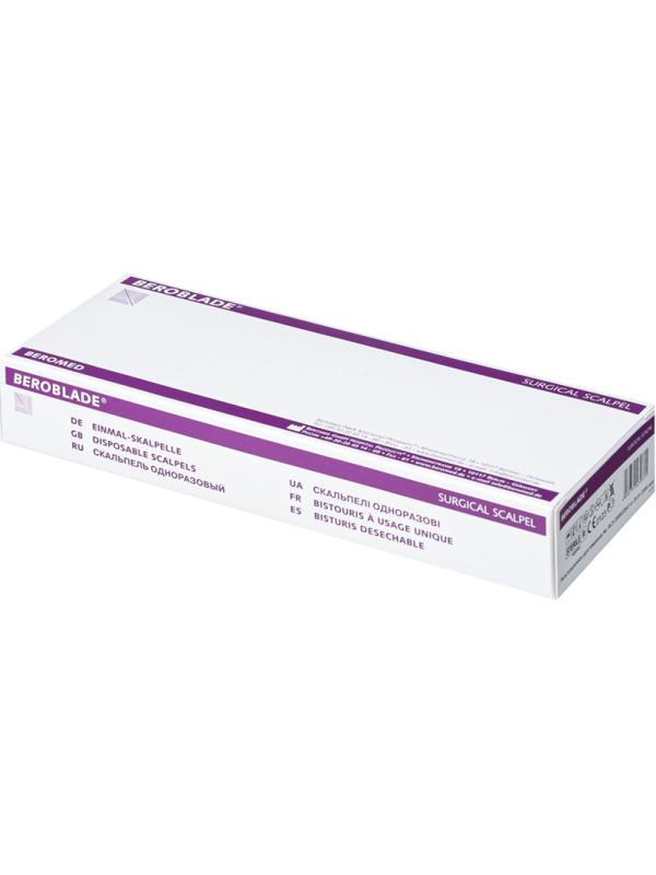 Скальпель стер, лезв.из в/угл.ст. р-11 Beroblade 10шт/уп
