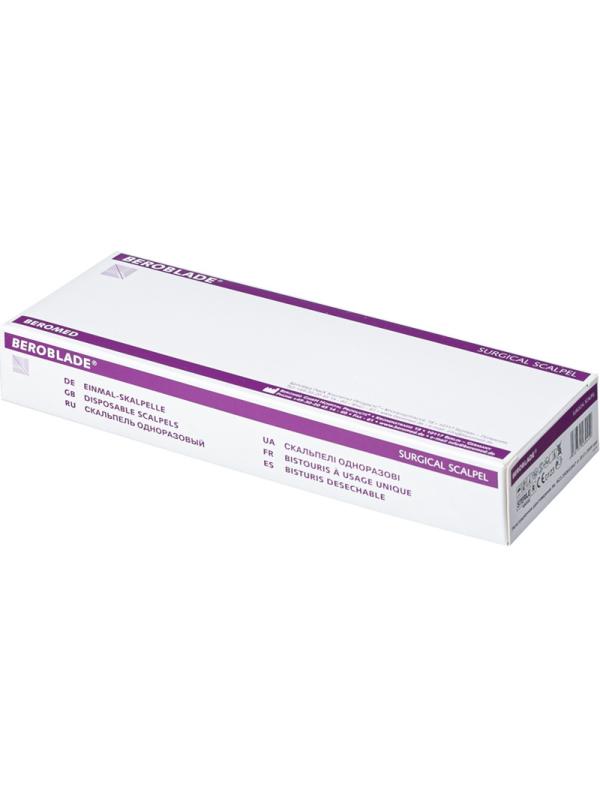 Скальпель стер, лезв.из в/угл.ст. р-24 Beroblade 10шт/уп
