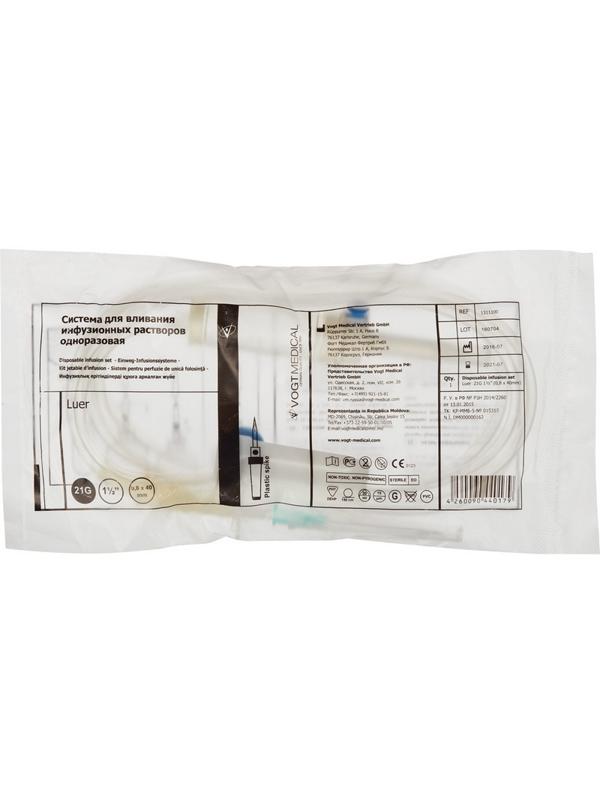 Система переливания р-ров одноразовая (пластик. игла SLIP) VM