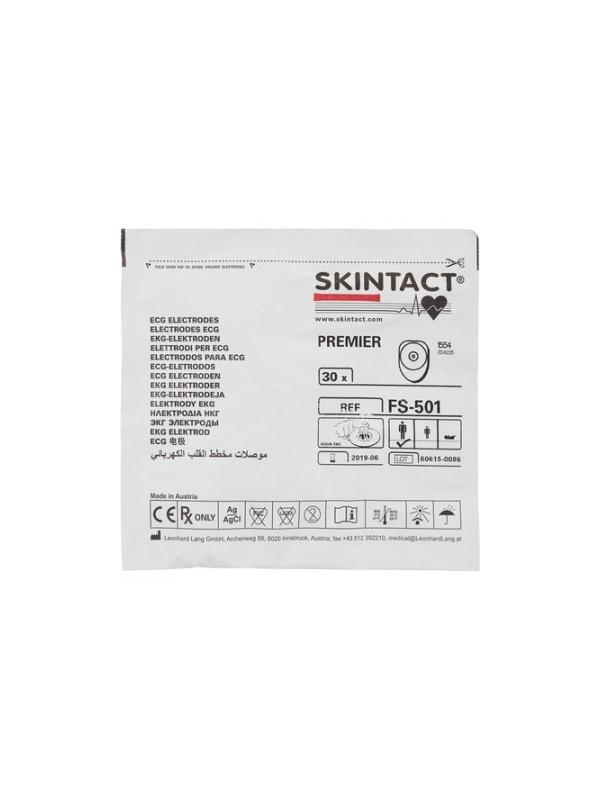 Электроды для ЭКГ однораз. 45х35 пена, тв.гель, универс., Skintact FS-501,3