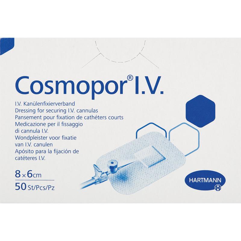 Перевяз. ср-ва Повязки д/фикс.катет. 8х6см  50шт. COSMOPOR I.V. 9008054