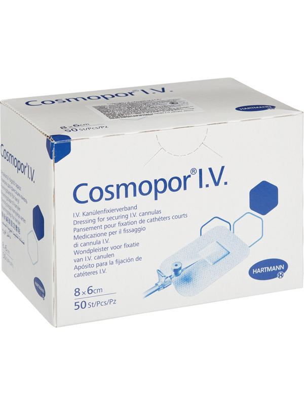 Перевяз. ср-ва Повязки д/фикс.катет. 8х6см  50шт. COSMOPOR I.V. 9008054
