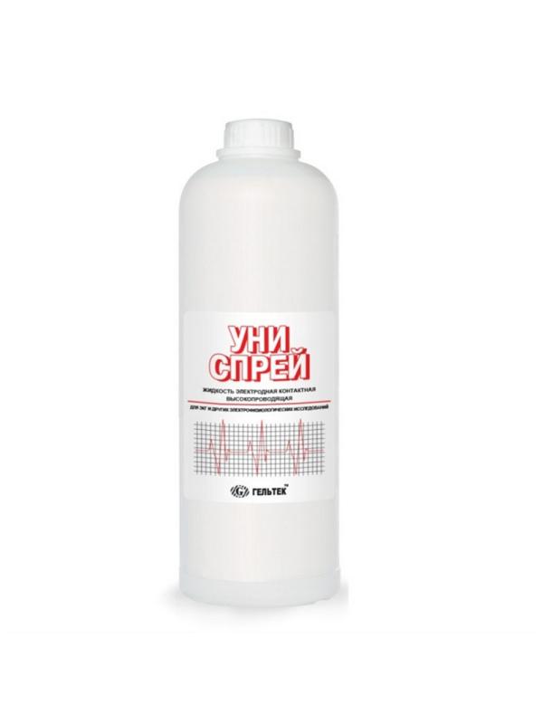 Жидкость электродная контактная с высок. электропр.для ЭКГ УНИСПРЕЙ1кг/бут