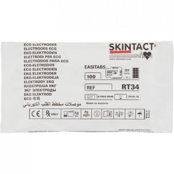 Электроды для ЭКГ однораз. 22х34 пена,т.гель,пленочный Skintact RT-34,100шт