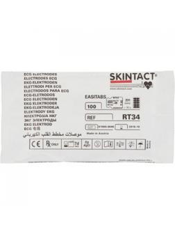 Электроды для ЭКГ однораз. 22х34 пена,т.гель,пленочный Skintact RT-34,100шт
