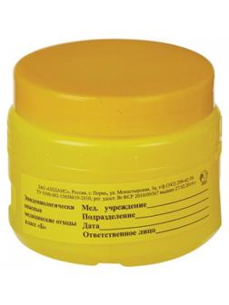 Емкость-контейнер д/сбора ост.инстр.с иглосъем.Б Жел.0,4л.ОЛДАНС