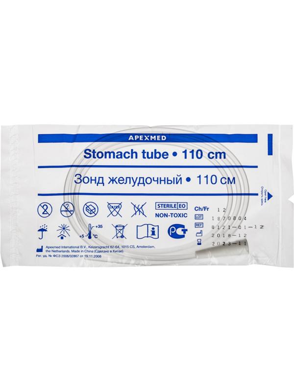 Зонд желудочный 110см, СН/FR 12, Apexmed, 40 шт/уп