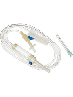 Система для в/в вливания инф.растворов (пластик. игла), KDM