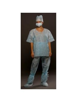 Костюм мед.хирургич. стерил. (рубаш.,брюки), пл.42,р.52-54
