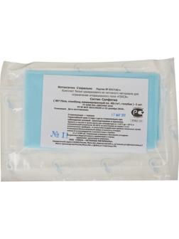 Салфетка стерил. 70x80см спанбонд пл.40 ламинир., голубая, TUTAMI, 1шт./уп