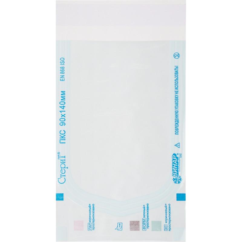Пакет для стерилизации комбинир. 90 x 140 мм самокл. 100 шт/уп СтериТ