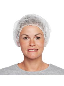 Шапочка берет н/с неткан. белая Klever 100шт/уп. 1000шт/кор.