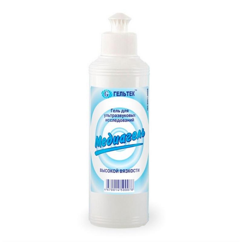 Гель для УЗИ МЕДИАГЕЛЬ 250г/бут. высокой вязкости (цв.)