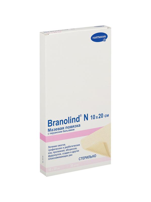 Перевяз. ср-ва Повязки с бальзамом (стер.)10х20см,30шт,BRANOLIND N 4923490