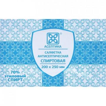 Салфетка спиртовая, для инъекций, этил. сп. 60х100мм АСЕПТИКА 400 шт/уп