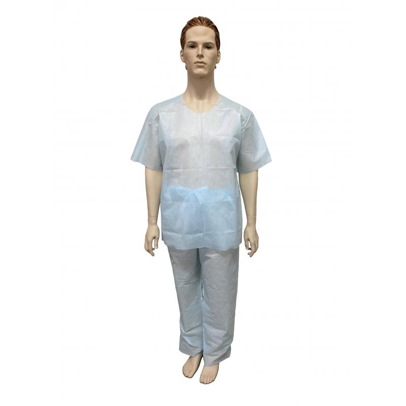 Костюм мед. хирургич.н/с (рубаш.,брюки), спанбонд р.52-54 пл.42