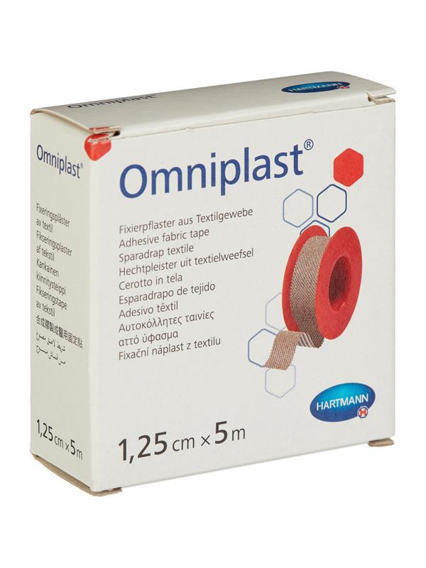 Перевяз. ср-ва Лейкопластырь 1,25смх5м текстил ткань OMNIPLAST 9004404
