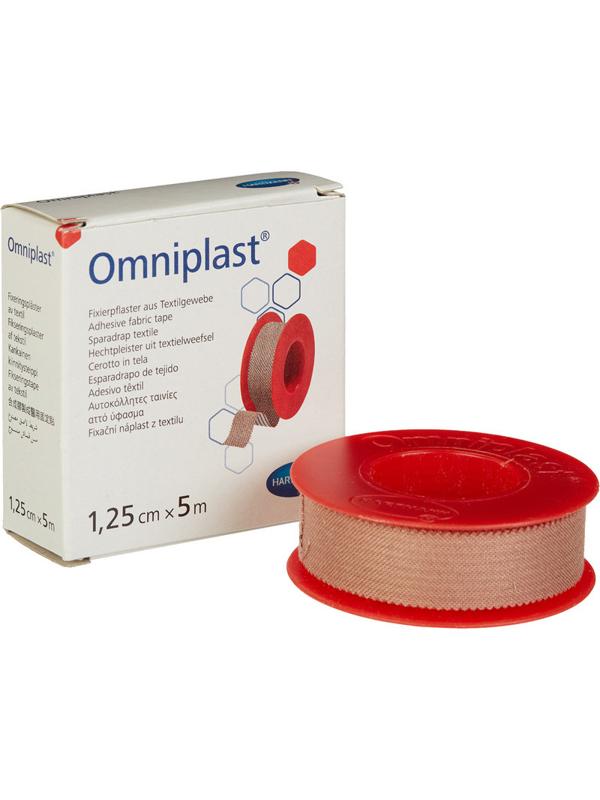Перевяз. ср-ва Лейкопластырь 1,25смх5м текстил ткань OMNIPLAST 9004404