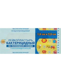 Перевяз. ср-ва Лейкопластырь бакт. 1,9х5,5см полимерный с рисунком Leiko