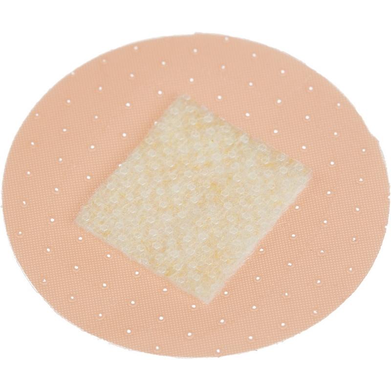 Перевяз. ср-ва Лейкопластырь бакт. 2,2см круг полимерный телесный1000шт/уп