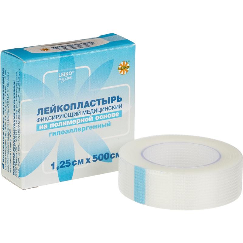 Перевяз. ср-ва Лейкопластырь 1,25х500см полимерный в картоне