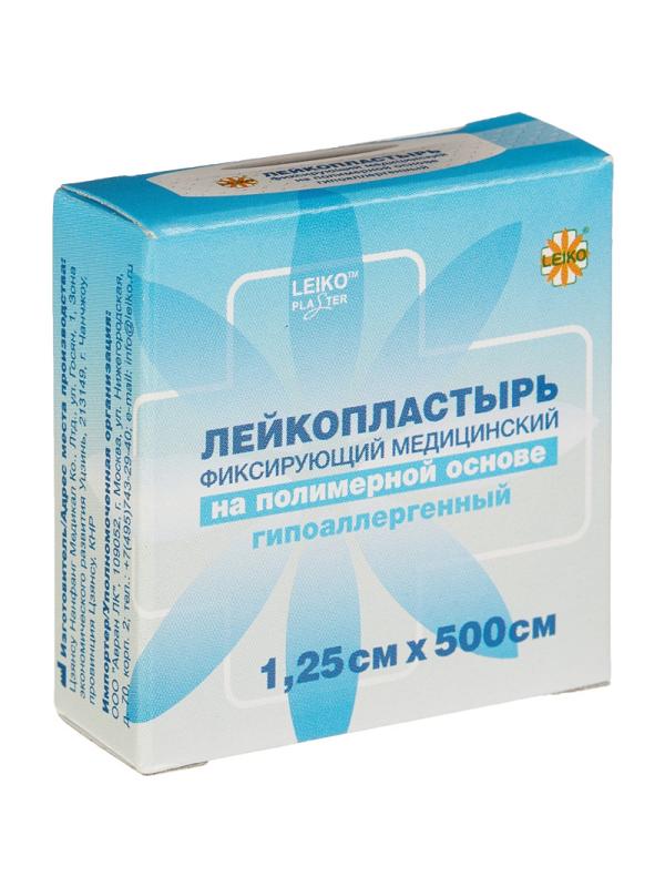 Перевяз. ср-ва Лейкопластырь 1,25х500см полимерный в картоне