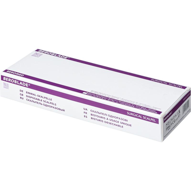 Скальпель стер, лезв.из в/угл.ст. р-20 Beroblade 10шт/уп
