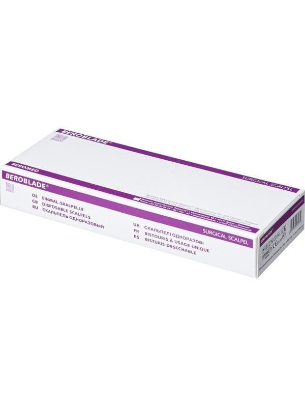 Скальпель стер, лезв.из в/угл.ст. р-23 Beroblade 10шт/уп