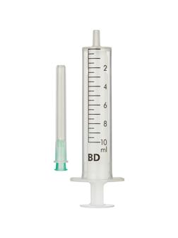 Шприц 2-комп. однораз. 10мл игла 21G (0,8х40) BD 100шт/уп