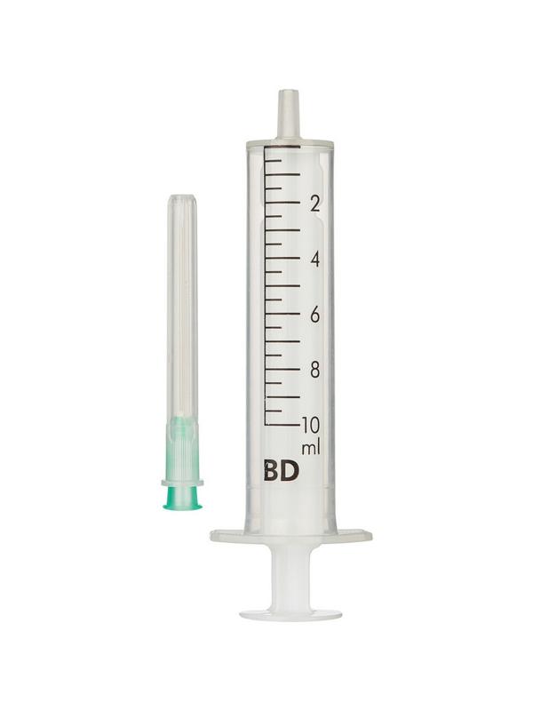 Шприц 2-комп. однораз. 10мл игла 21G (0,8х40) BD 100шт/уп