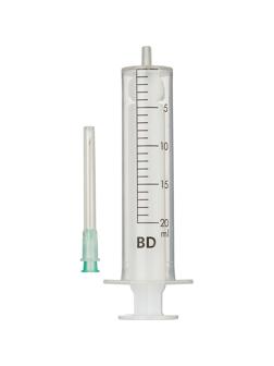 Шприц 2-комп. однораз. 20мл игла 21G (0,8х40) BD 80шт/уп