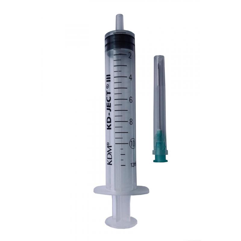 Шприц 3-комп. однораз. 10мл игла 21G (0,8x40) KD-Ject III 100шт/уп