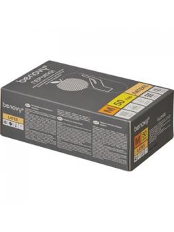 Мед.смотров. перчатки латекс., нестер., с пудрой, Benovy (М) 50 пар/уп