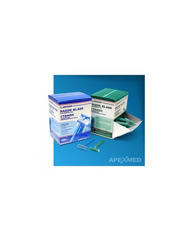 Станок для бритья операц. поля с 1 лезвием, Apexmed 100шт/уп